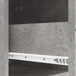 vidaXL Table d'appoint murale Gris béton 34 5 x 33 x 20 cm