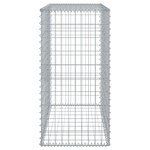vidaXL Panier gabion avec couvercle 100x50x100 cm fer galvanisé