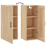 vidaXL Armoire murale chêne sonoma 34 5x34x90 cm bois d'ingénierie