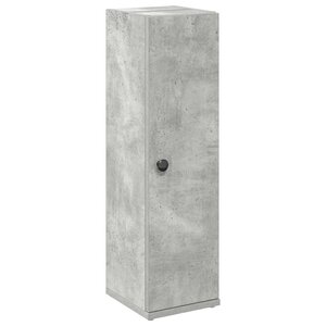 vidaXL Meuble de salle de bain avec porte-rouleau gris béton