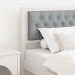 vidaXL Tête de lit Autre Blanc et gris clair 80 cm Bois massif en pin
