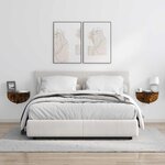 vidaXL Étagère Murale Chêne fumé 38 x 19 x 19 cm Bois d'ingénierie