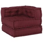 vidaXL Canapé modulaire 2 Pièces Marron 140 x 70 x 56 cm tissu