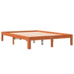 vidaXL Cadre de lit sans matelas cire marron 140x190cm bois pin massif