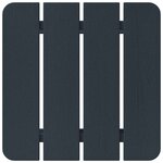 vidaXL Chaise de jardin 3 Pièces Bleu marine Polyéthylène