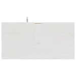 vidaXL Ensemble de mobilier de salle de bain 5 Pièces Blanc antique