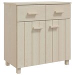 vidaXL Buffet HAMAR Marron miel 79x40x80 cm Bois massif de pin