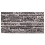 vidaXL Panneaux muraux 3D 10 Pièces anthracite 100x50 cm EPS