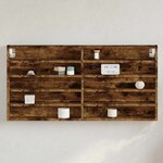 vidaXL Armoire à vitrine chêne fumé 100x8 5x50 cm bois d'ingénierie