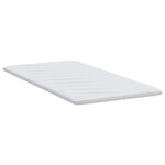 vidaXL Coussins de Matelas Blanc 90 x 190 cm Polyester sans colle