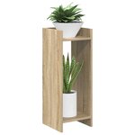 vidaXL Support de Plante Chêne Sonoma 30 x 30 x 80 cm