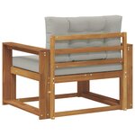 vidaXL Sofa de milieu extérieur Naturel