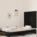 vidaXL Tête de lit murale Noir 95 5x3x90 cm Bois massif de pin