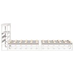 vidaXL Cadre de lit sans matelas blanc 75x190 cm bois de pin massif