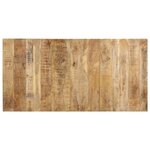 vidaXL Table à manger 180x90x76 cm Bois de manguier brut