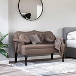vidaXL Banc Chesterfield Marron 120 5 x 65 x 75 cm Simili cuir