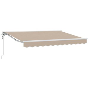 vidaXL Auvent rétractable électrique Beige 3 5 x 2 5 m
