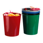 Corbeille à papier q-connect plastique résistant 16l 310x290mm coloris vert opaque