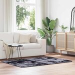 vidaXL Tapis Shaggy à poils longs NAVARRA gris foncé 120x170 cm