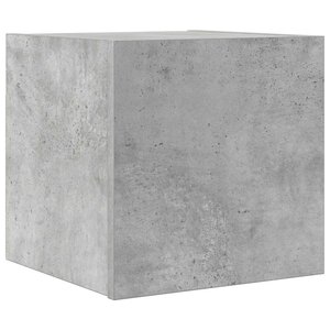 vidaXL Meuble TV mural Gris béton 30 5x30x30 cm
