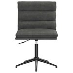 vidaXL Chaise de salle à manger Noir Similicuir