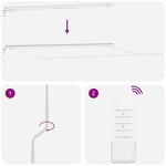 vidaXL Auvent Rétractable 400 × 300 cm Rouge et blanc