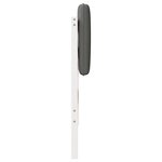 vidaXL Tête de lit capitonnée Blanc et gris clair 80 cm Pin massif