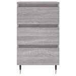 vidaXL Tables de chevet 2 Pièces sonoma gris 40x35x69 cm bois ingénierie
