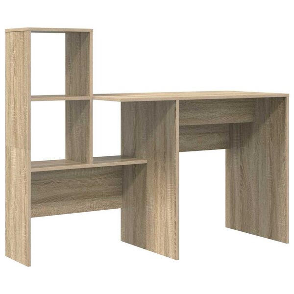 vidaXL Bureau Chêne Sonoma 131 5 x 50 x 106 5 cm Bois d'ingénierie