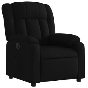 vidaXL Fauteuil inclinable en tissu noir