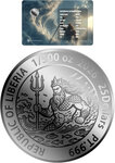 Monnaie POSEIDON 1/500 Oz Platine 25$ Liberia 2026 (PRÉCOMMANDE)