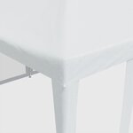 vidaXL Tente de fête avec 10parois latérales en maille blanc 6x4m PEHD