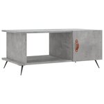 vidaXL Table basse gris béton 90x50x40 cm bois d'ingénierie