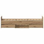 vidaXL Cadre de lit Chêne artisanal 193 x 78 x 50 cm Bois d'ingénierie