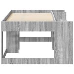 vidaXL Cadre de lit pour enfants avec rangement Sonoma gris