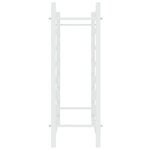 vidaXL Casier à bouteilles pour 48 bouteilles Blanc Métal