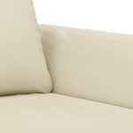 vidaXL Fauteuil Crème 60 cm Similicuir