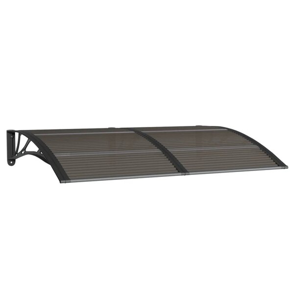 vidaXL Auvent de porte Noir 150x100 cm Polycarbonate