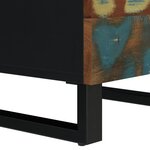 vidaXL Buffet haut et tiroir 60x33x100 cm bois massif récupération/fer