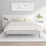vidaXL Tête de lit avec armoires Blanc Bois d'ingénierie