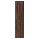 vidaXL Buffet haut chêne marron 50x41x185 cm bois d'ingénierie