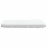 vidaXL Coussins de siège 4 Pièces Blanc 40 x 40 x 3 cm tissu