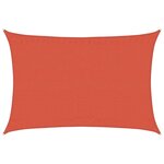 vidaXL Voile d'ombrage 160g/m² rectangulaire terre cuite 3 5x4 5m PEHD