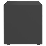 vidaXL Meuble TV gris 37x35x37 cm bois d’ingénierie