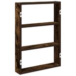 vidaXL Étagère murale chêne fumé 43x9x60 cm bois d'ingénierie