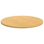 vidaXL Dessus de table Ø70x1 5 cm bambou