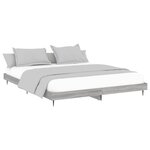 vidaXL Cadre de lit sans matelas sonoma gris 180x200 cm