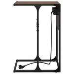 vidaXL Table de chevet Chêne marron 41.5 x 26 x 60.5 cm