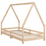vidaXL Cadre de lit pour enfant 90x190 cm Bois de pin massif
