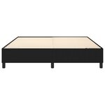 vidaXL Cadre de lit sans matelas noir 180x200 cm tissu